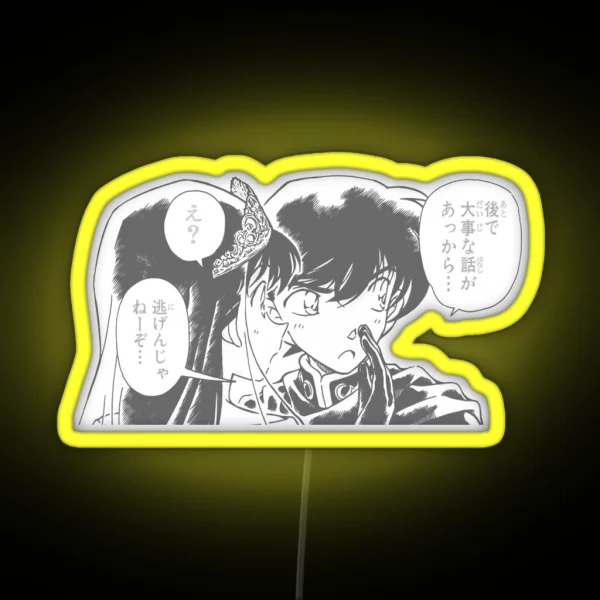 Detective Conan Led Shinichi And Ran RGB Neon Sign