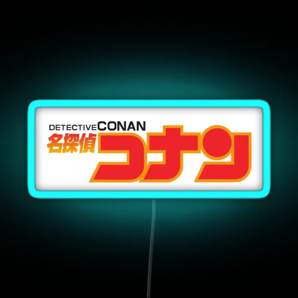 Detective Conan Logo RGB Neon Sign