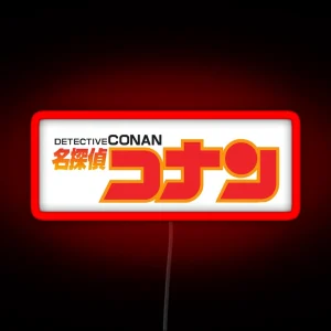 Detective Conan Logo RGB Neon Sign