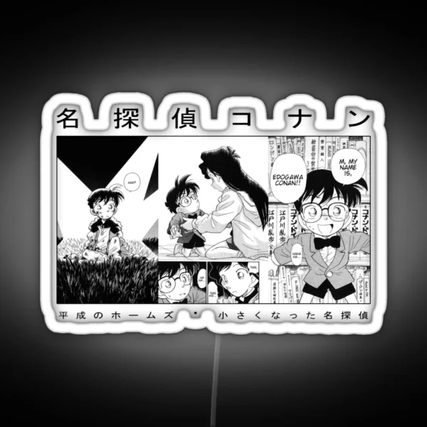 Detective Conan Manga Design Classic RGB Neon Sign