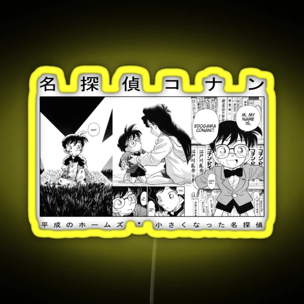Detective Conan Manga Design RGB Neon Sign