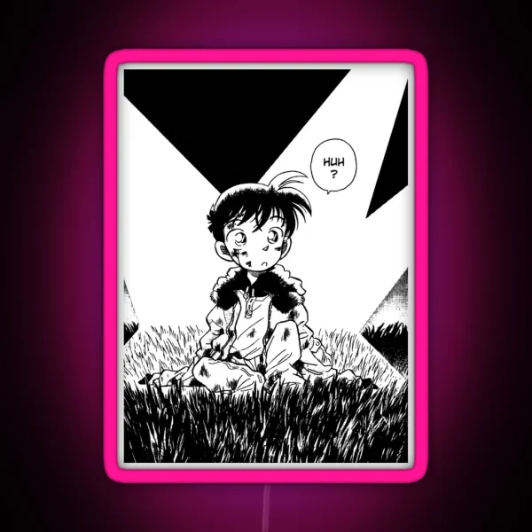Detective Conan Manga Design RGB Neon Sign