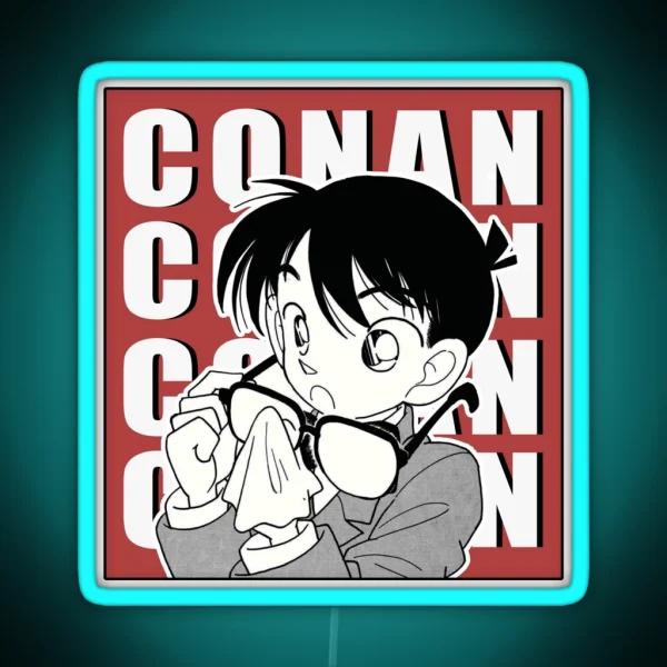 Detective Conan Manga Design RGB Neon Sign