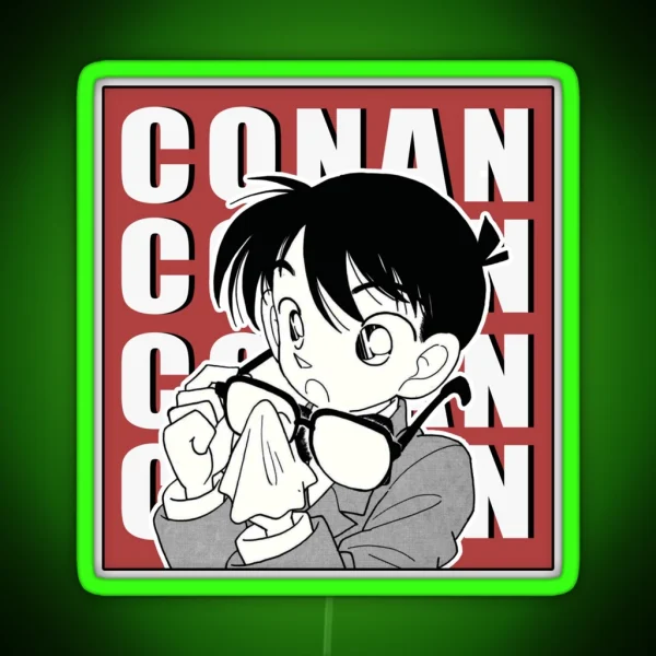 Detective Conan Manga Design RGB Neon Sign