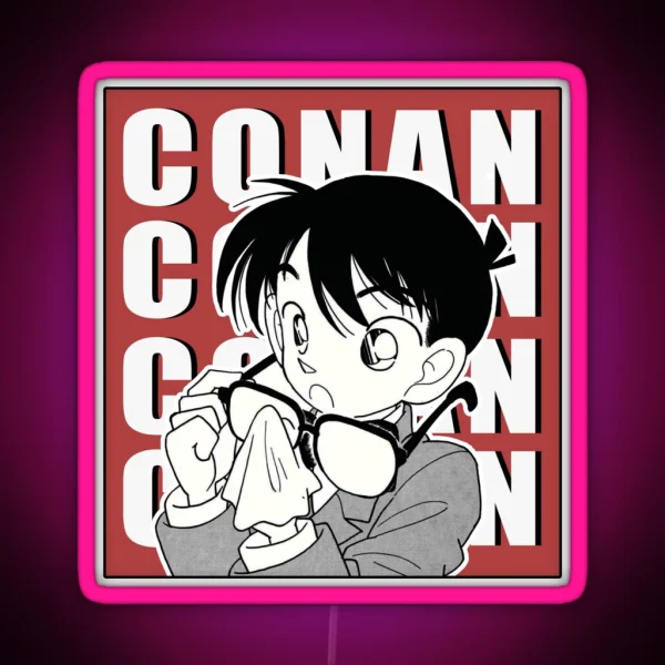 Detective Conan Manga Design RGB Neon Sign