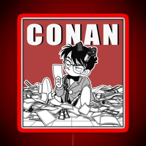 Detective Conan Manga Design RGB Neon Sign