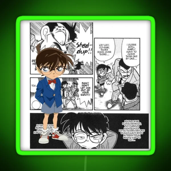 Detective Conan Manga RGB Neon Sign