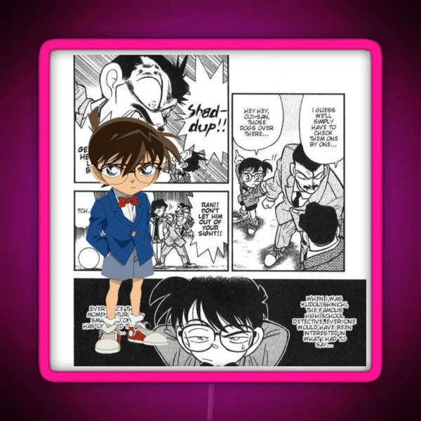 Detective Conan Manga RGB Neon Sign