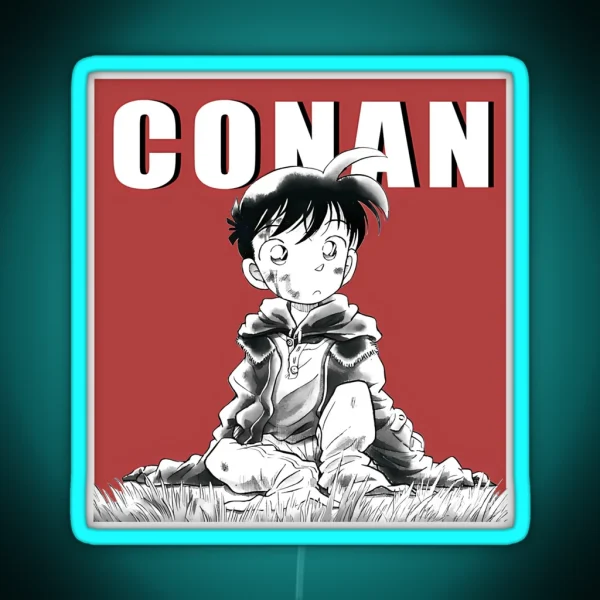 Detective Conan Manga Shrunken Shinichi RGB Neon Sign