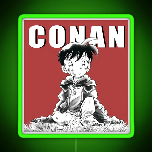 Detective Conan Manga Shrunken Shinichi RGB Neon Sign