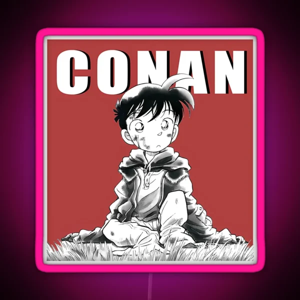 Detective Conan Manga Shrunken Shinichi RGB Neon Sign