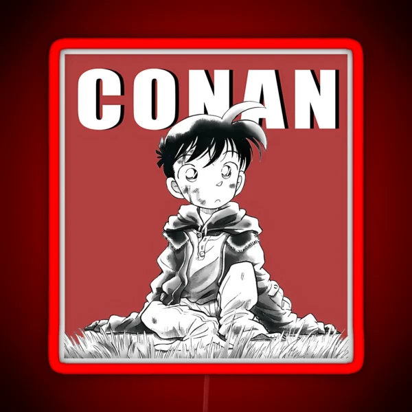 Detective Conan Manga Shrunken Shinichi RGB Neon Sign