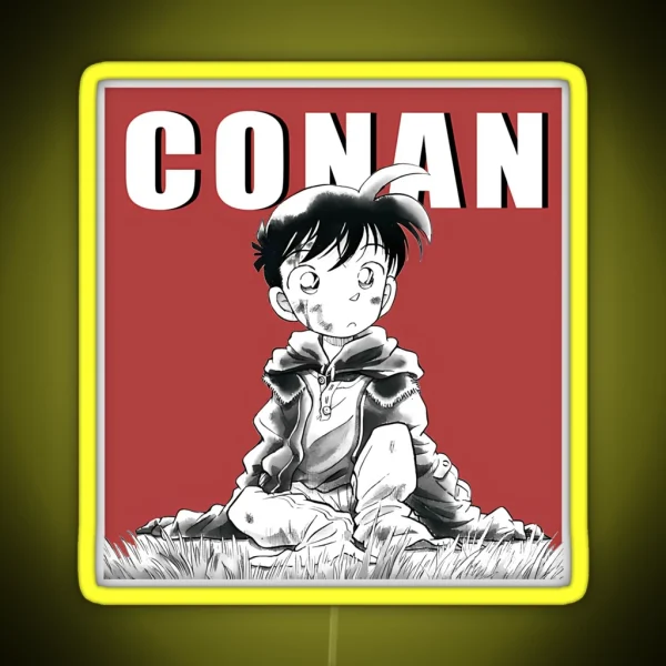 Detective Conan Manga Shrunken Shinichi RGB Neon Sign