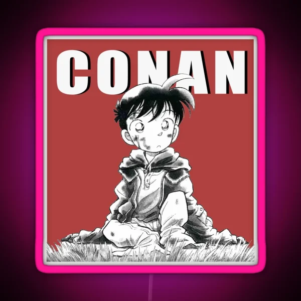 Detective Conan Manga Shrunken Shinichi RGB Neon Sign