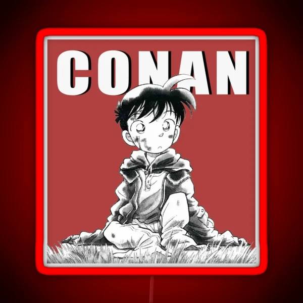 Detective Conan Manga Shrunken Shinichi RGB Neon Sign