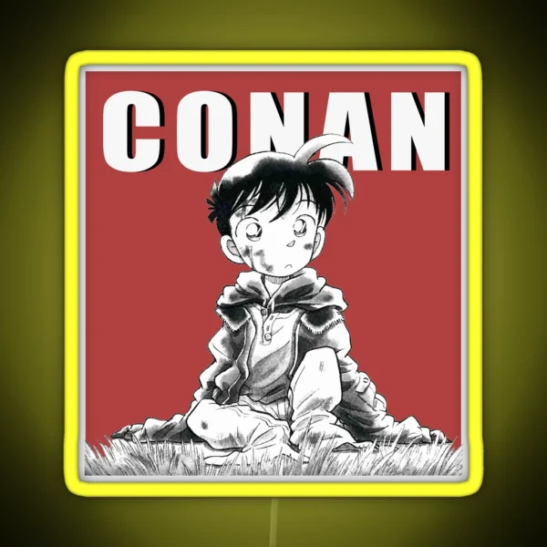Detective Conan Manga Shrunken Shinichi RGB Neon Sign