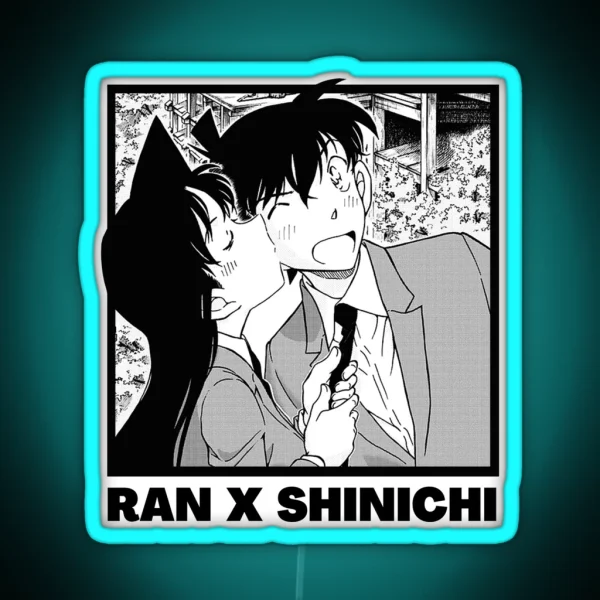 Detective Conan Ran X Shinichi RGB Neon Sign
