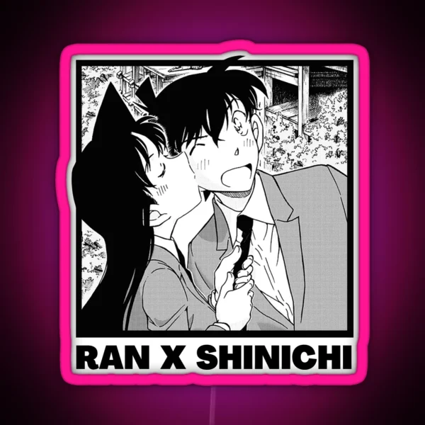 Detective Conan Ran X Shinichi RGB Neon Sign