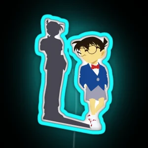 Detective Conan Shadow Of Shinichi Kudo RGB Neon Sign