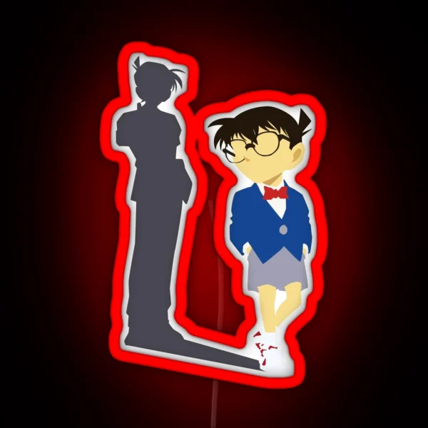 Detective Conan Shadow Of Shinichi Kudo RGB Neon Sign