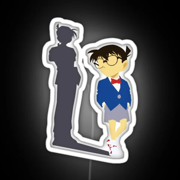 Detective Conan Shadow Of Shinichi Kudo RGB Neon Sign
