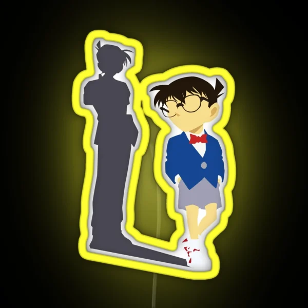 Detective Conan Shadow Of Shinichi Kudo RGB Neon Sign