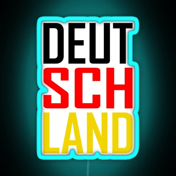 Deutschland Germany RGB Neon Sign