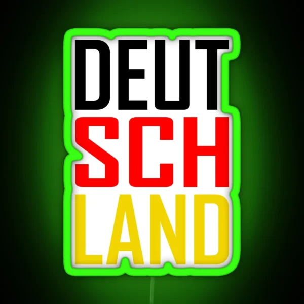 Deutschland Germany RGB Neon Sign