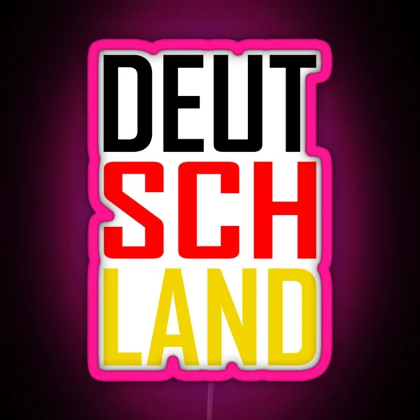 Deutschland Germany RGB Neon Sign