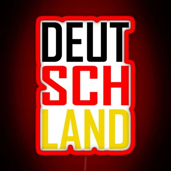 Deutschland Germany RGB Neon Sign