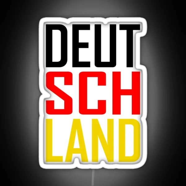 Deutschland Germany RGB Neon Sign