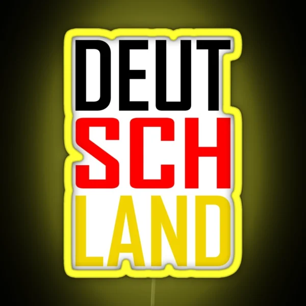 Deutschland Germany RGB Neon Sign
