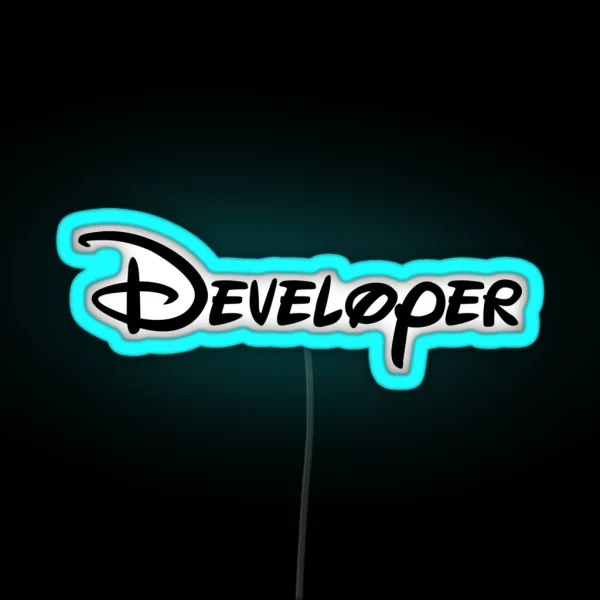 Developer RGB Neon Sign