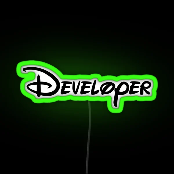 Developer RGB Neon Sign