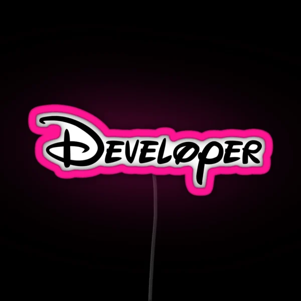 Developer RGB Neon Sign