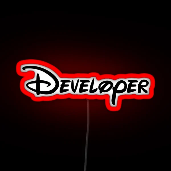 Developer RGB Neon Sign