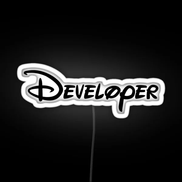 Developer RGB Neon Sign
