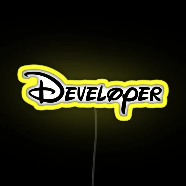 Developer RGB Neon Sign