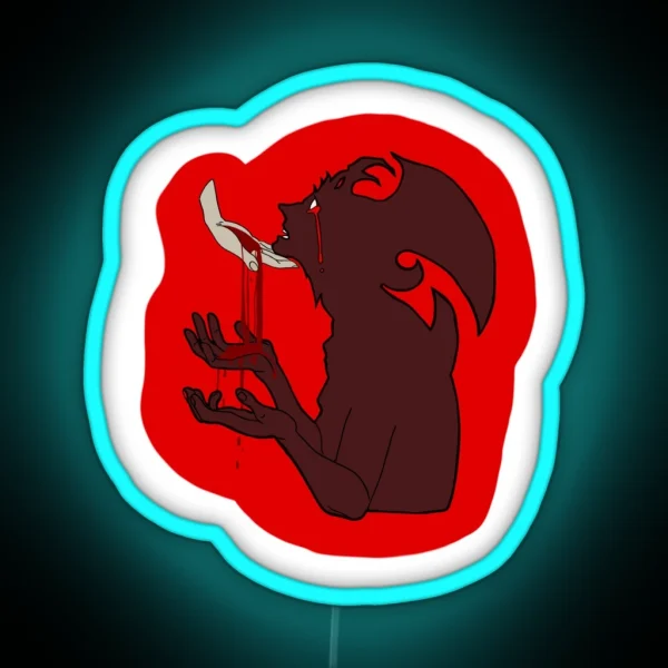 Devilman Crybaby Art RGB Neon Sign