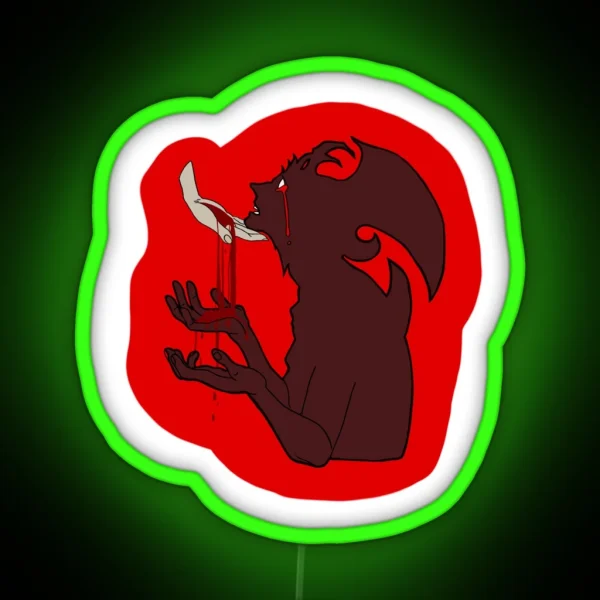 Devilman Crybaby Art RGB Neon Sign