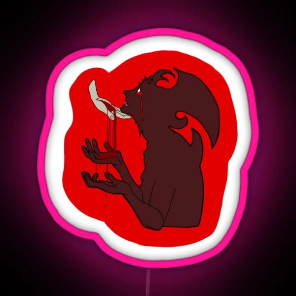Devilman Crybaby Art RGB Neon Sign