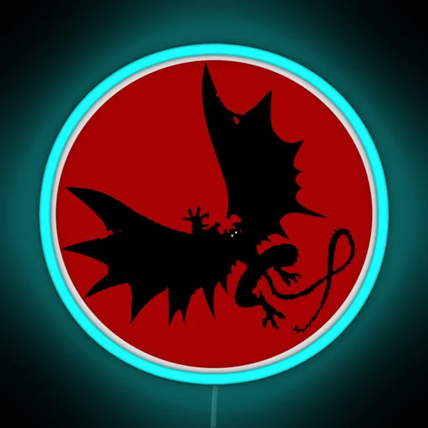 Devilman Crybaby Bloody Moon RGB Neon Sign