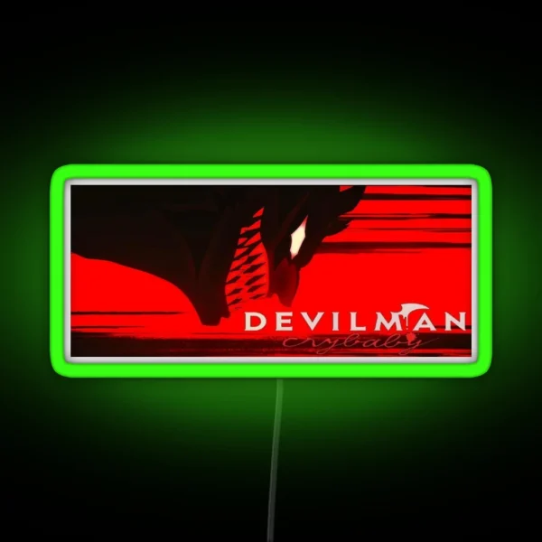 Devilman Crybaby Epic Anime Design RGB Neon Sign