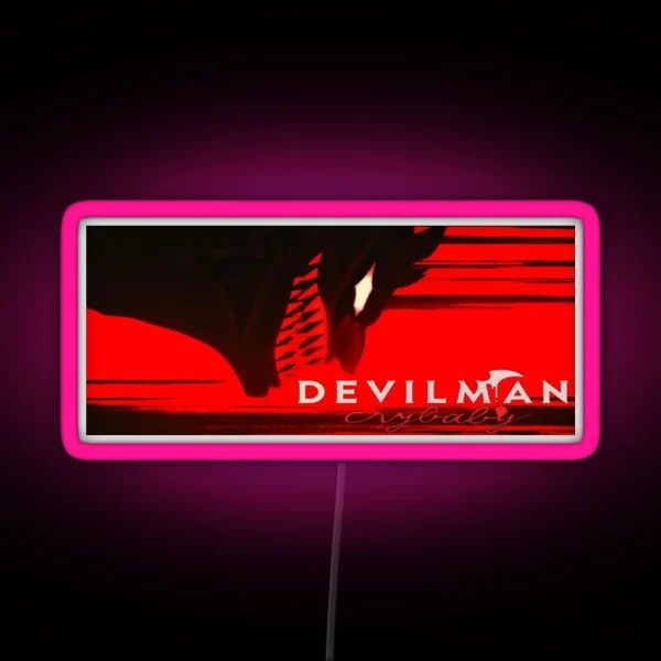 Devilman Crybaby Epic Anime Design RGB Neon Sign