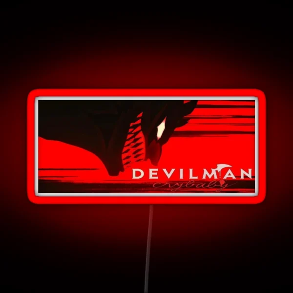 Devilman Crybaby Epic Anime Design RGB Neon Sign