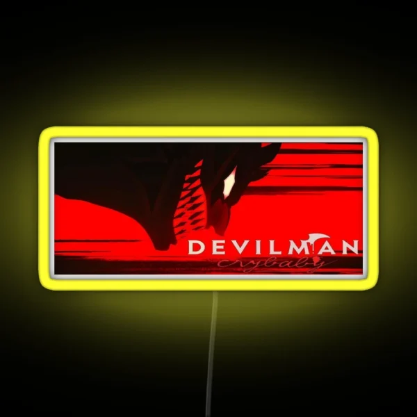 Devilman Crybaby Epic Anime Design RGB Neon Sign