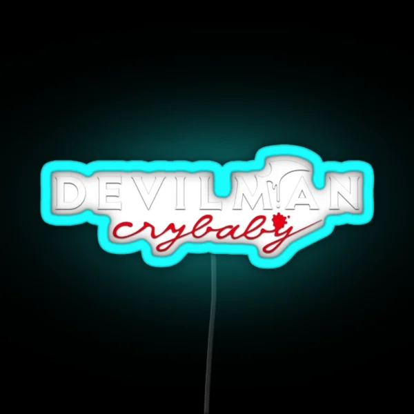 Devilman Crybaby Logo RGB Neon Sign