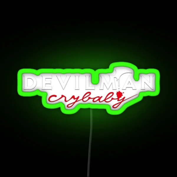 Devilman Crybaby Logo RGB Neon Sign