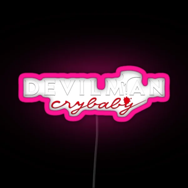 Devilman Crybaby Logo RGB Neon Sign