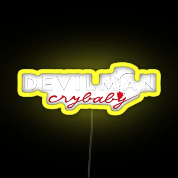 Devilman Crybaby Logo RGB Neon Sign